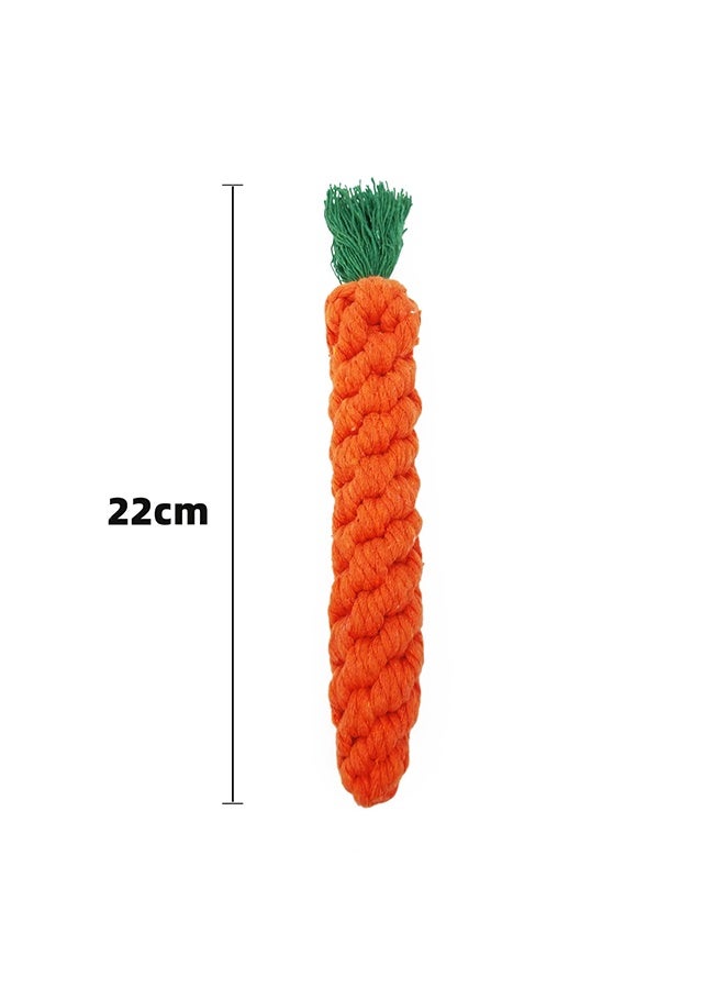 ألعاب الكلاب 2 قطعة ألعاب طحن الجراء، ألعاب حبل الكلاب، ألعاب مضغ القطط، ألعاب آمنة من الأرنب المضفر، هدية صحية - Image 2