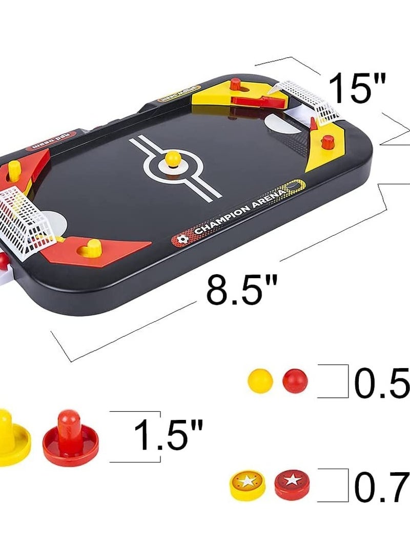 SYOSI 2 in 1 Sports Tabletop Game for Kids, Soccer and Hockey Table Game for Indoor Fun, Includes Pucks, Balls, and Strikers, Fits on Table or Floor for Hours of Action-Packed Play - Image 3
