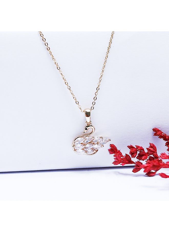 FLUFFY Duck Soft Necklaces Of Fluffy Women's Accessories-Gold  - Image 2