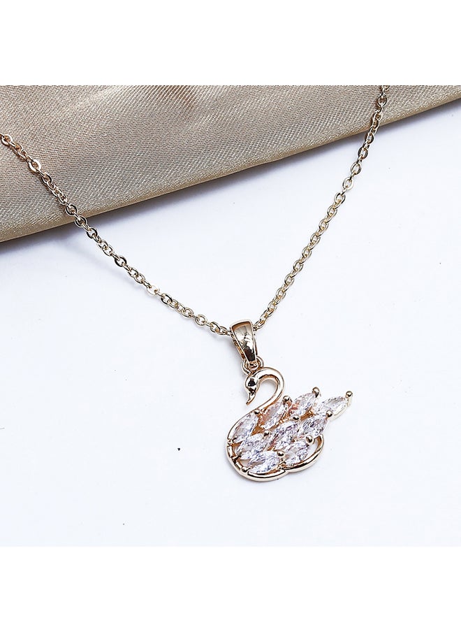 FLUFFY Duck Soft Necklaces Of Fluffy Women's Accessories-Gold  - Image 1