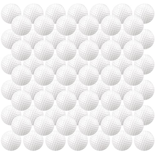 Junkin 80 Pcs Foam Golf Balls Practice Balls Realistic Feel and Flight Sport Training for Indoor or Outdoor Backyard Golf TrainingWhite - Image 1