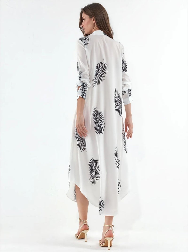 Jennyfer Text Print Maxi Shirt Dress - Image 3