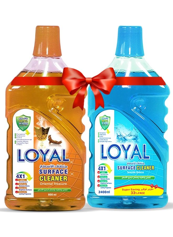 loyal Surface Cleaner 2x2400ml Seaside Breeze + Oriental Treasure