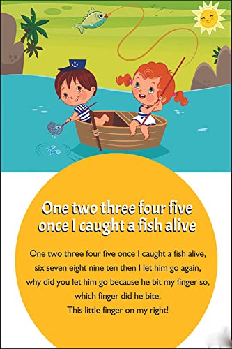 Yellow Alley Nursery Rhymes Sticker Poster Combo For Kids LearningSet Of 3Toddlers Educational PosterPoster For DecorationWall PosterPerfect For Kindergarten Nursery and HomeschoolingSelf Adhesive Paper poster  - Image 3