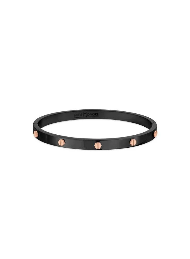 سانت هونور Haussman Black Stainless Steel Bangle for Women