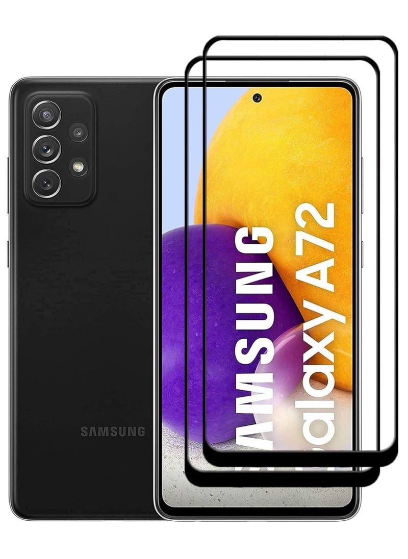ACLIX 2 Pieces Antistatic ESD Dustproof Premium Quality High Definition Tempered Glass Screen Protector Designed For Samsung Galaxy A72 - Image 1