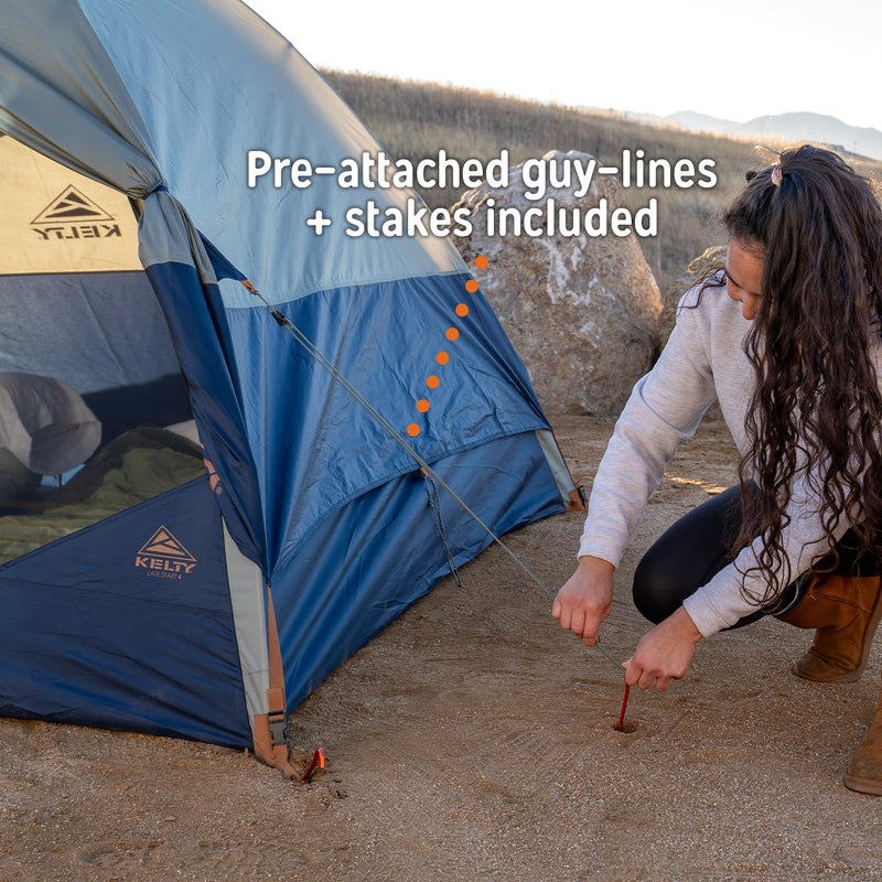 Kelty Late Start 1P Backpacking Tent â€“ Lightweight Solo Camping Tent Shelter with Quickcorners, Aluminum Poles, Waterproof Poly Fly, Updated for 2024 (1 Person) - Image 3