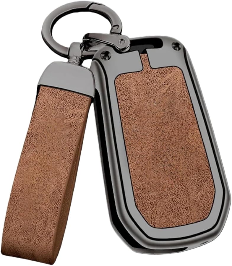 Brown Chain Smart Remote Key Case Cover Compatible For Opel Mokka Corsa Astra Phev Grandland 2025 - Image 1