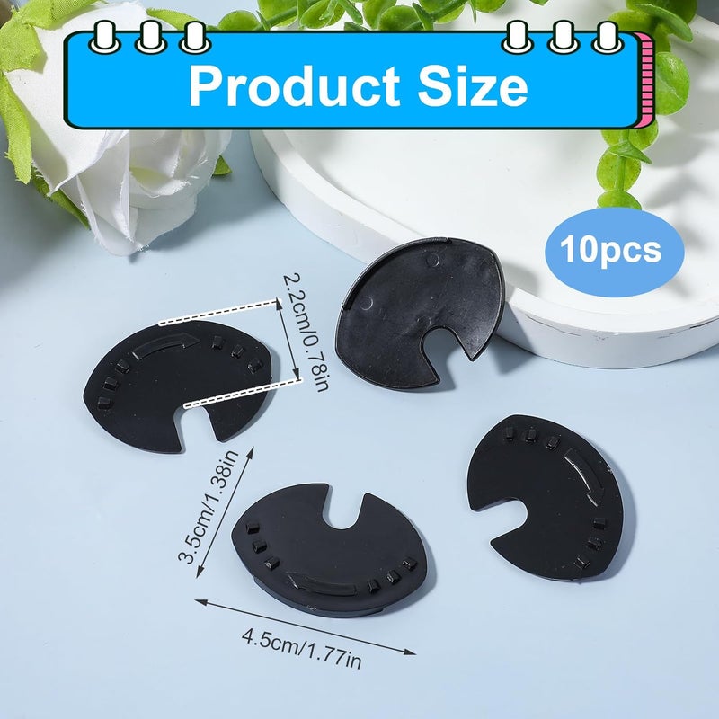 Ymapinc 10pcs Soda Can Covers Lids, Plastic Top Cap Protectors, Spill Guards for Soda, Beer, Coke, Juice, and Beverages, Black, Prevents Spills - Image 2