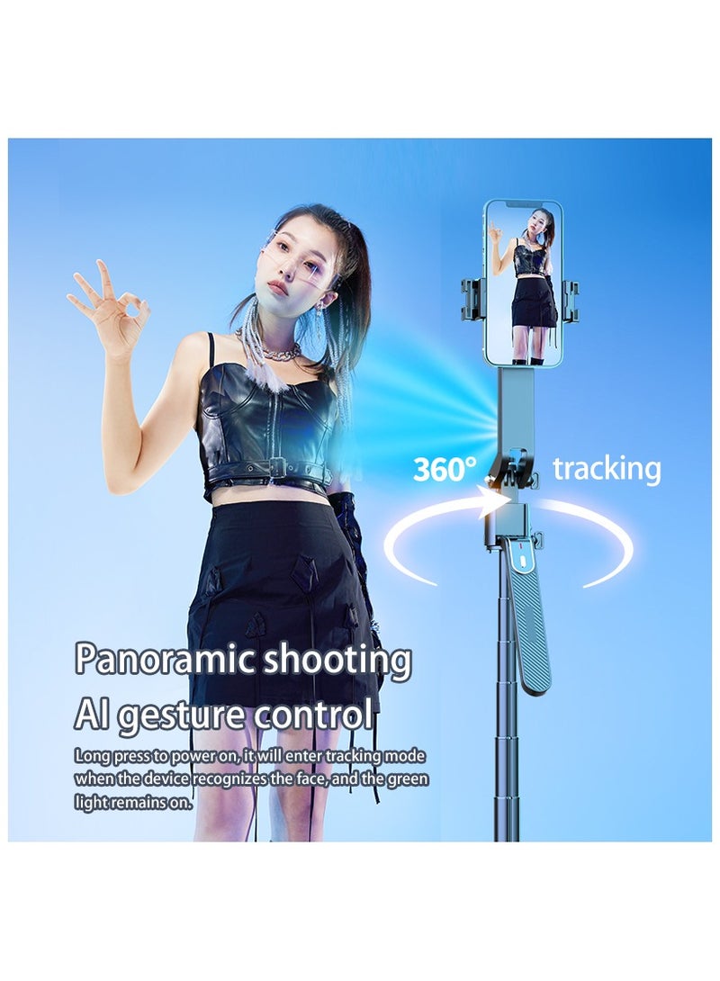 1.8m Auto Face Tracking Selfie Stick Tripod for iPhone with 2 Fill Light, 360° Rotating Phone Stand with Rechargeable Remote Control for TikTok Vlog Video Recording, Phone Tripod for Android Camera/GoPro - Image 5