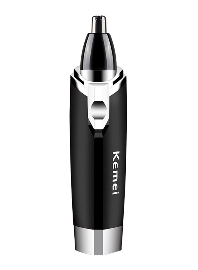 Kemei Detachable Nose Trimmer Efficiency Nostril Cleaner Black/Silver - Image 1