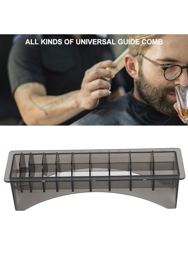 Rectangular Plastic Guide Comb Storage Box Universal 10 Grid Container Guide Comb Organizer Case Limit Comb Container Guide Container Box For Barbershop