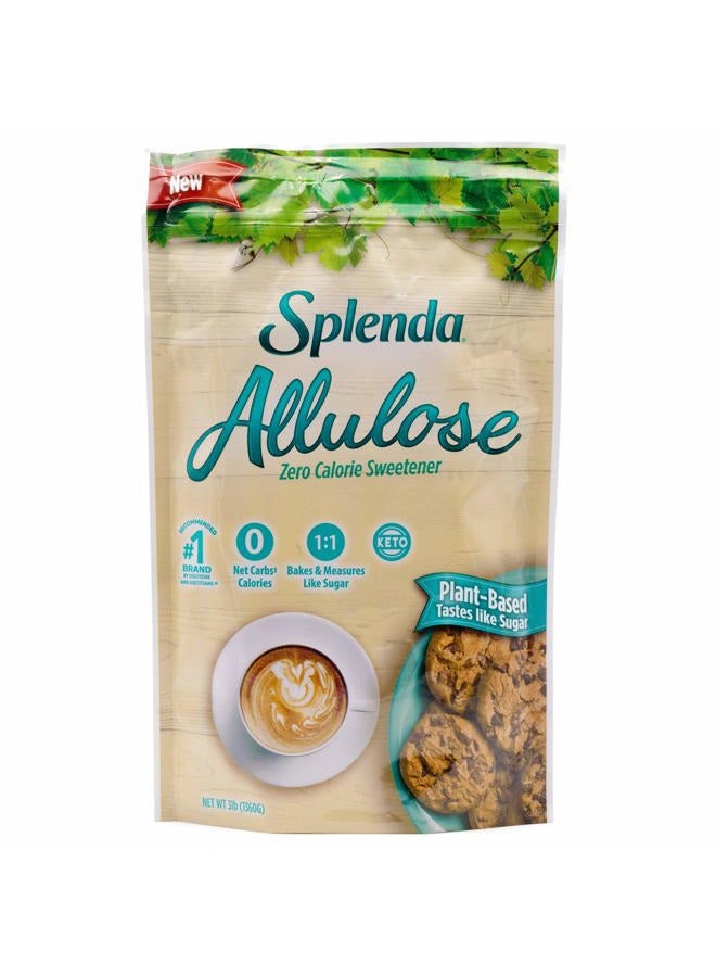 SPLENDA سبليندا ألولوز، محلي نباتي خالٍ من السعرات الحرارية للخبز والمشروبات في كيس قابل للإغلاق 1360g (كيس 3 أرطال) - Image 1