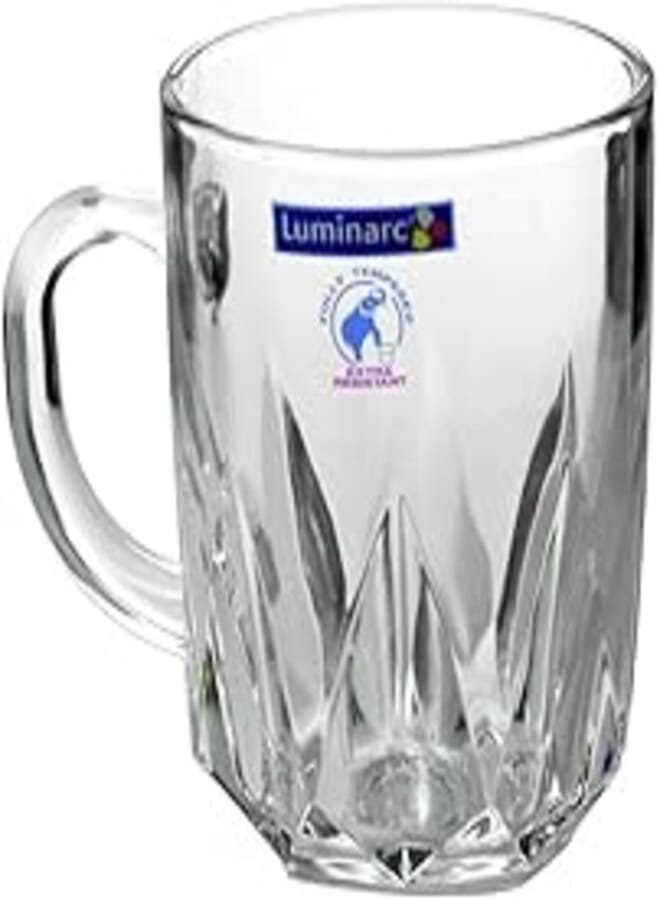 Generic 150 Luminarc Arabic Shape Glass Mug 6-Pieces Set, 250 ml Capacity