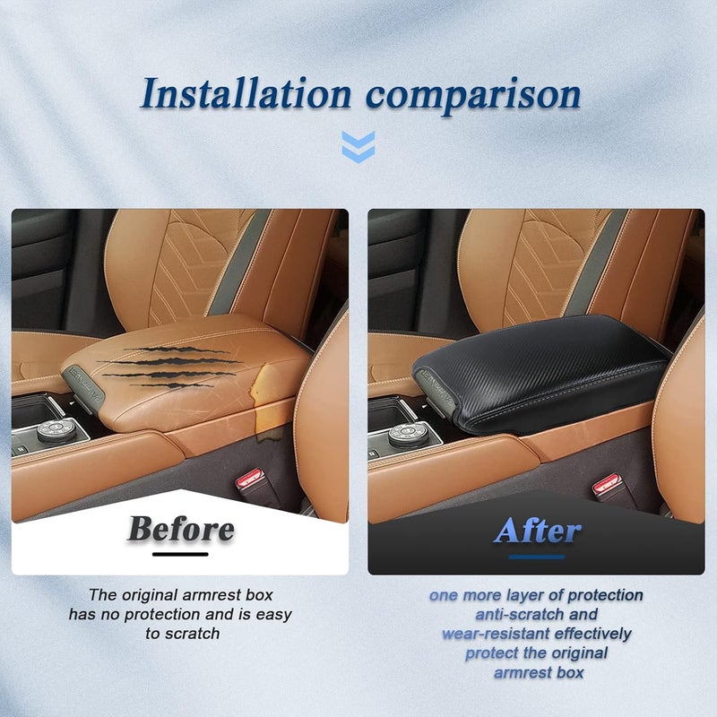 BIBIBO for 2023 Pathfinder Center Console Cover for 2022 2023 Nissan Pathfinder Console Lid, 2022 Pathfinder Arm Rest Pad Seat Box Cover Protector, Pathfinder 2023 Accessories Armrest Cushion (Black) - Image 5