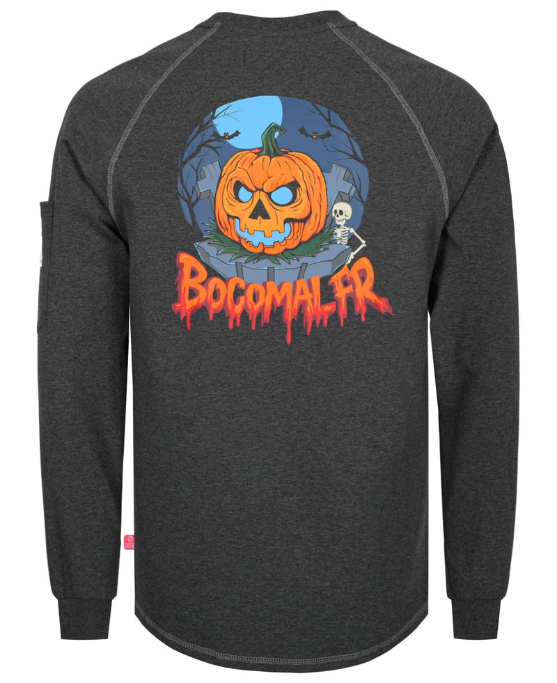 BOCOMAL FR Shirts Heather Series 6oz Flame Resistant T Shirt NFPA2112 CAT2 Fire Retardant Crew Work Shirt - Image 3