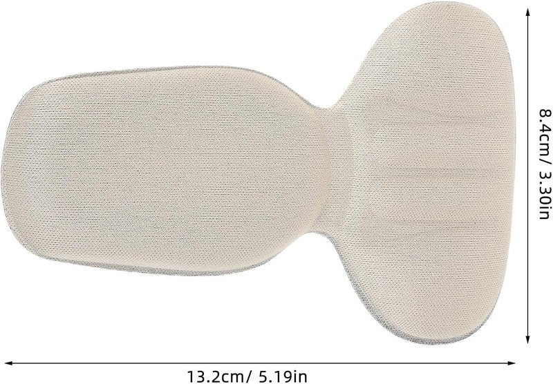 T-Shaped Foam Heel Sole Protector for High Heels Thickened Anti-Slip Self-Adhesive Pads Beige Cushions Preventing Foot Rubbing Shoe Bottom Repair Inserts for Women - Image 2