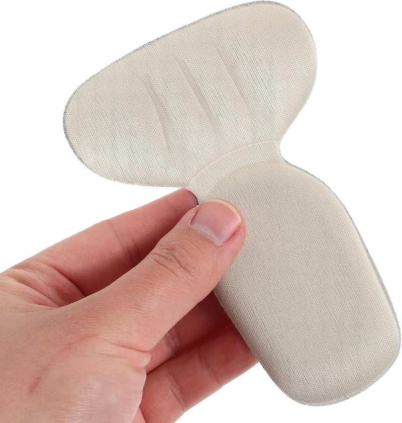T-Shaped Foam Heel Sole Protector for High Heels Thickened Anti-Slip Self-Adhesive Pads Beige Cushions Preventing Foot Rubbing Shoe Bottom Repair Inserts for Women - Image 4