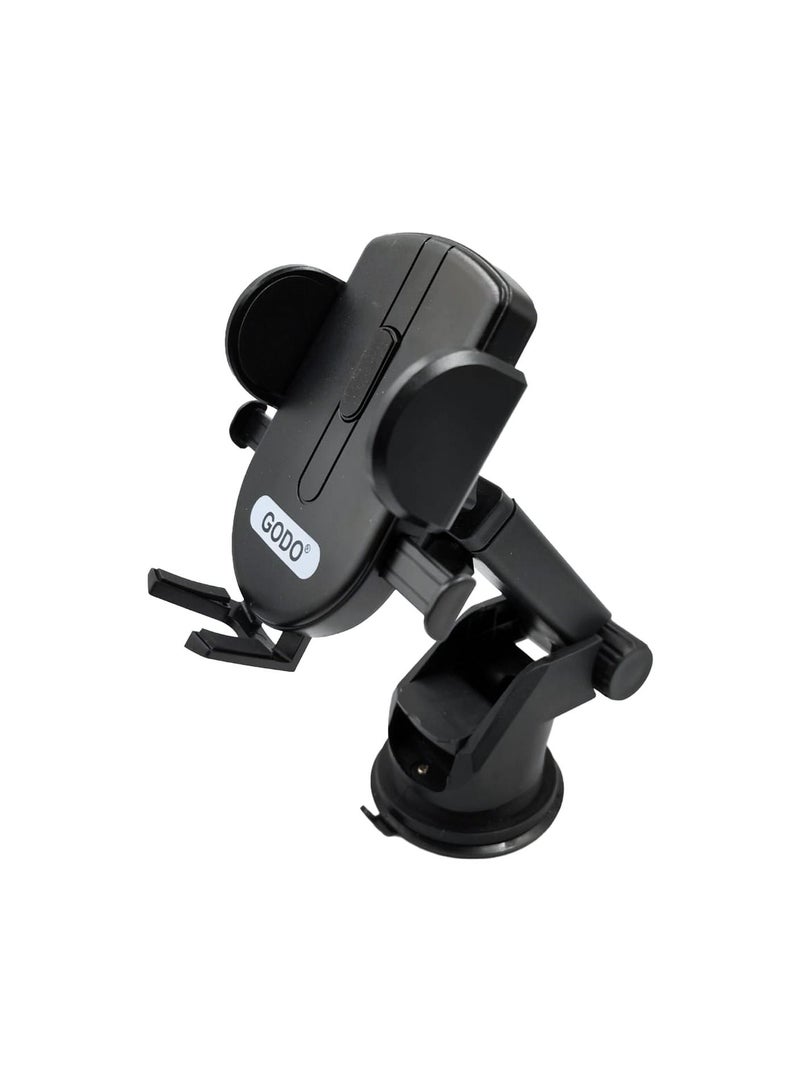 Godo Heavy Truck/Car Cell Phone Holder Phone Mount Mobile Holder/Bracket With Adjustable Height Extra Long Arm, Suction Cup Type - GODO - Image 2
