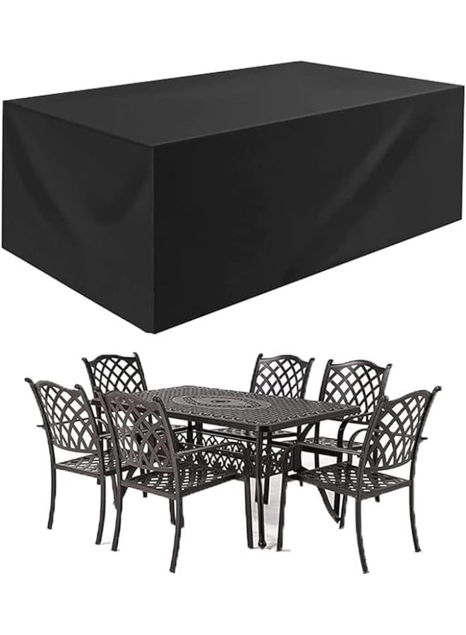 Patio Furniture Set Cover Outdoor Sectional Sofa Set Covers Outdoor Table and Chair Set Covers Water Resistant Large (200cm L x 160cm W x 70cm H) - Image 1