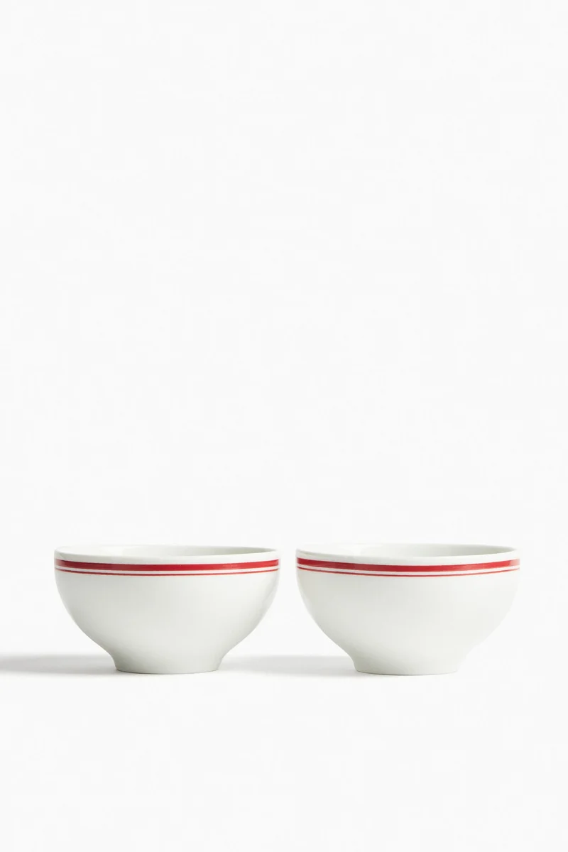 H&M 2-pack small porcelain bowls