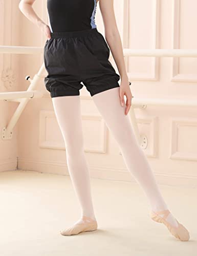 Daydance Black Women Dance Pants Ripstop Ballet Shorts Bloomers for Work Out - Image 3