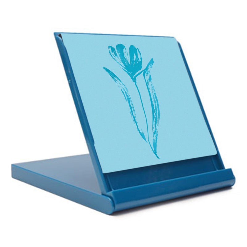 Buddha Board Mini Art Set: Water Drawing Writing w/ Mini Water Brush for Mindfulness & Meditation – Zen Based Drawing - Painting & Art Supplies – Ideal Relaxation Gifts (5” x 5”,Aqua) - Image 1