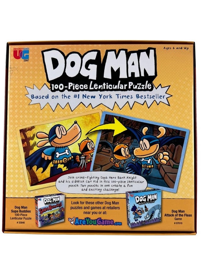 University Games | Dog Man Adventures Lenticular 100 Piece Puzzle - Image 2