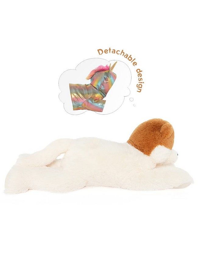 Giant Unicorn Stuffed Animal Cute Mommy Unicorn Dog With Zippered Pouch Includes 4 Baby Unicorns Gifts For Girls (Multicolor,26 Inches)  - Image 3