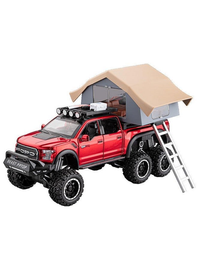 Invite Enterprise 1:24 Scale Die-Cast Raptor Camping【Large】 with 6 Openable Doors,Pull Back Action, Working Lights,Movable Front Wheels & Working Horn【 Multicolor 】 - Image 1