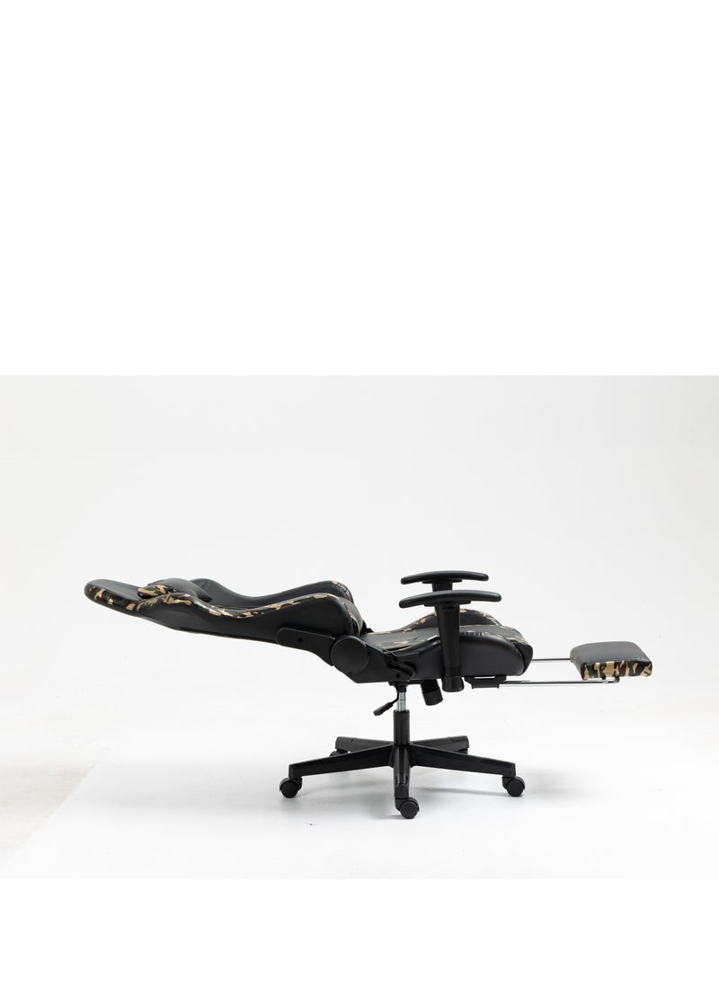 EMZJ PC Computer Gaming Chair  for Game Office Students Ergonomic Recliner Lumbar Back Headrest Pillow Support Pain Relief Armchair with FootRest - Image 3
