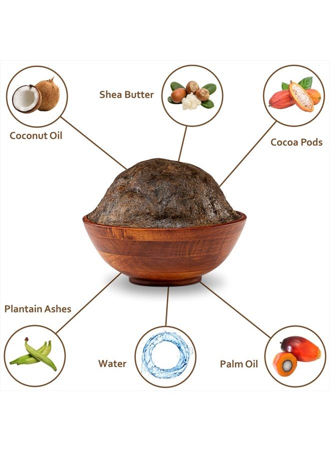 Plant Guru صابون أسود أفريقي معجون 2 رطل / 32 أونصة - 100% طبيعي خام نقي من غانا. علاج حب الشباب، يساعد ضد الإكزيما والصدفية، البشرة الجافة، الندوب والبقع الداكنة. رائع للبثور، الرؤوس السوداء، الوجه والجسم. - Image 4