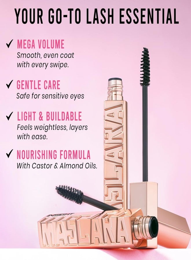 إنسايت ماسكارا إنسايت لاش آوت لاود | كثافة ناعمة وطول نظيف | خالية من التكتلات، مقاومة للتلطخ، مقاومة للماء | زيت الخروع المغذي لرموش مرفوعة ومحددة | سهلة الغسل (12 غرام) - Image 3