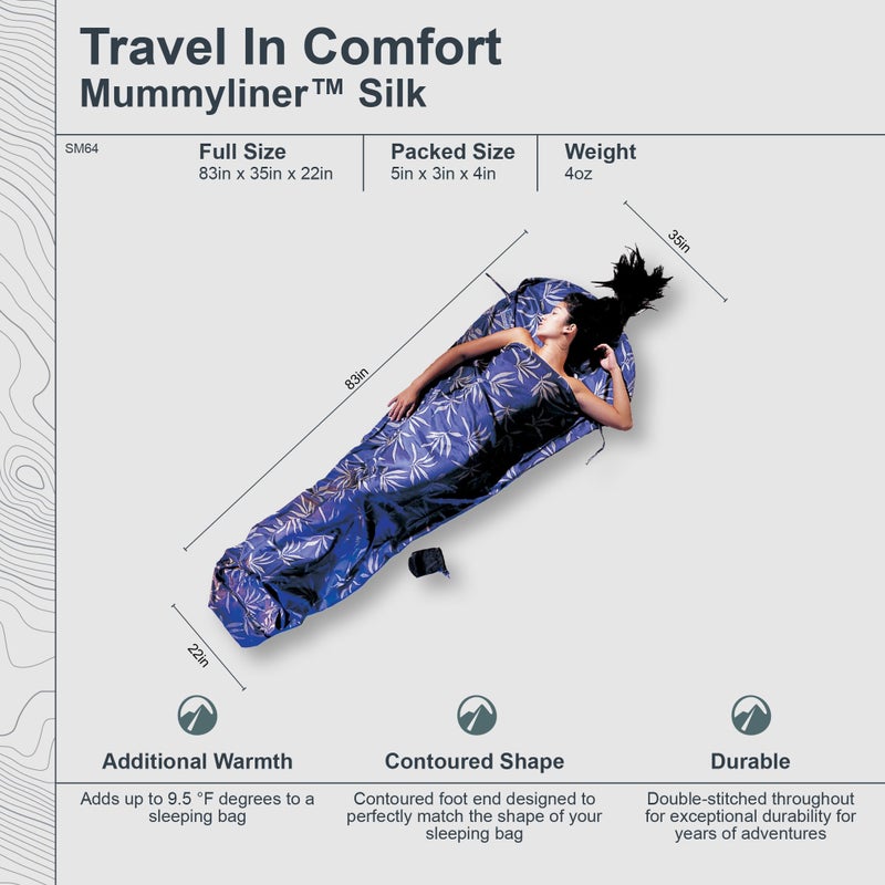 COCOON - Premium - Silk MummyLiner - Natural - Image 3