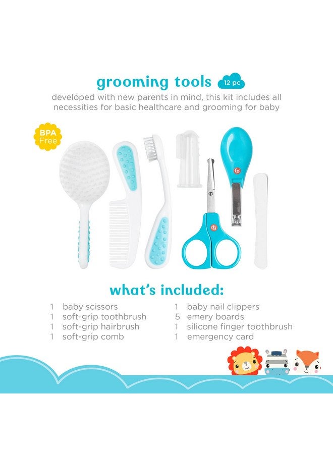 Smart Care Fisher-Price 16-Piece Baby Grooming & Healthcare Kit, Newborn Essentials Gift Set, Baby Care Kit - Image 2
