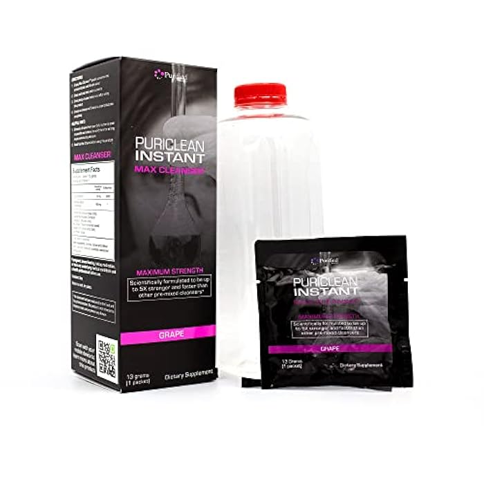 Wellgenix Puriclean Instant MAX Cleaner - Clean and Clear Full Body and Colon Cleanser Detox - Healthy Choice for Alcohol and Body Detoxification, 5X Stronger & Faster, 1 Packet (13 Grams) - Image 1