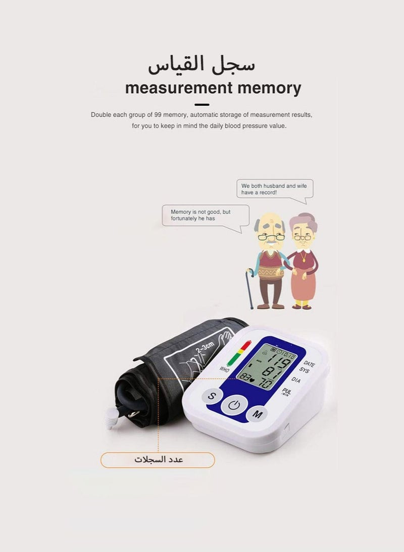 Blood Pressure Machine & Monitors Upper Arm with Wide Range Cuff for Home Use Wrist Adjustable Irregular Heartbeat & Hypertension Detector,blood pressure meter digital,blood pressure monitor,bp monitor - Image 5