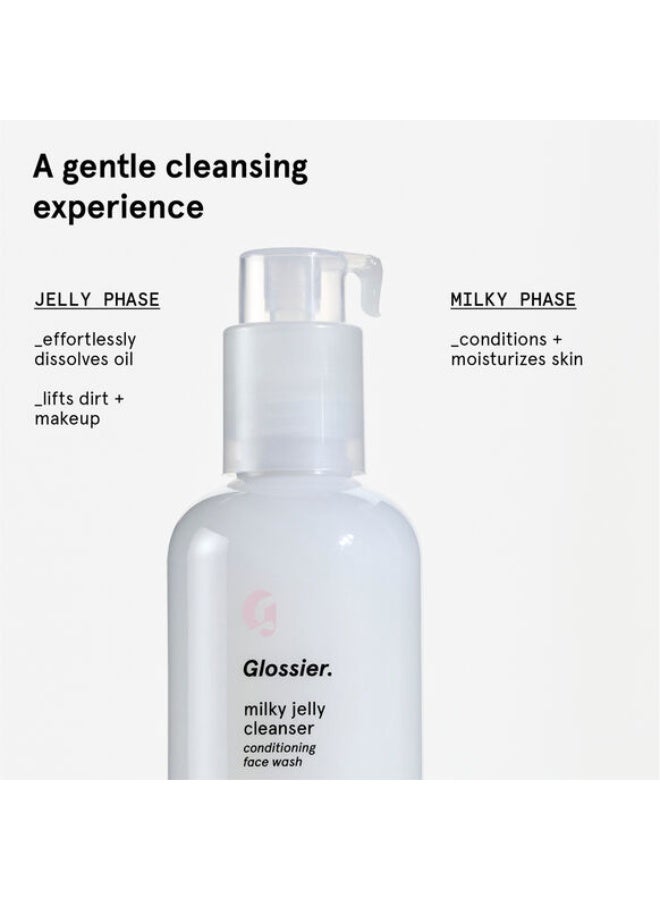 Glossier غلاسييه ميلكي جيلي جل منظف وجه لطيف 177 مل - Image 4