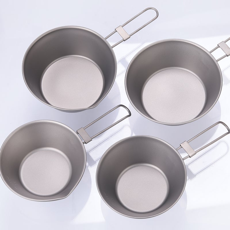 Camping Titanium Bowl: 300Ml With Spout - Super Light Corrosion-Resistant Pure Titanium Bowl For Outdoor Camping, Backpacking, Hiking, Picnic And Home Use - Image 4