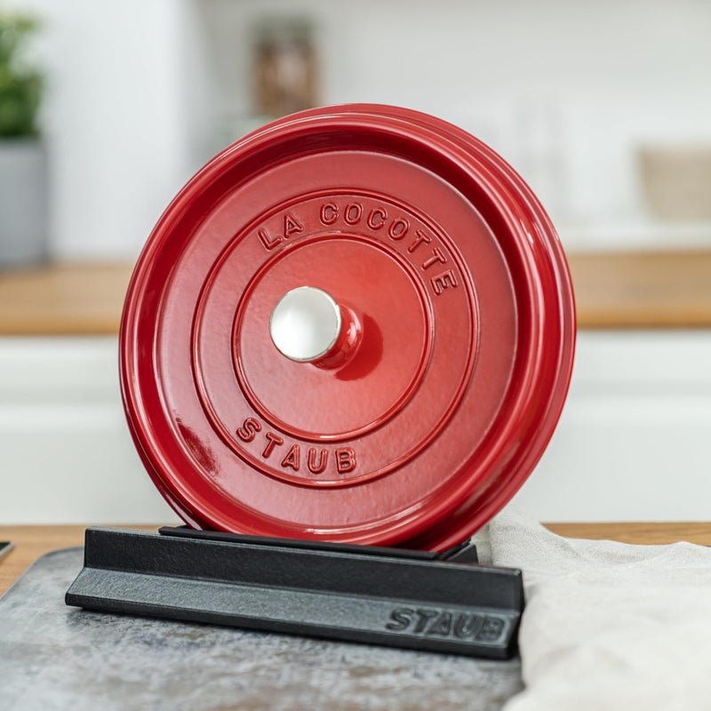 Staub Cast Iron Lid Holder - Black, Made in France - Image 2