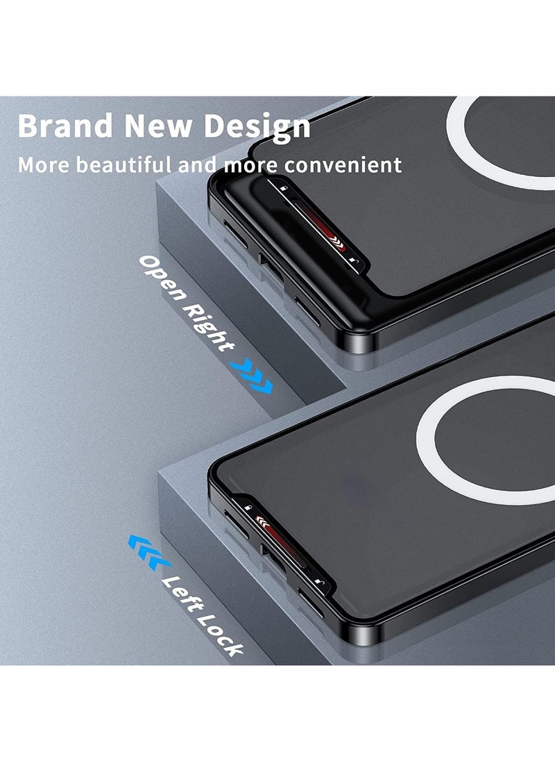 General - Case for Galaxy S20 FE/S20 FE 5G/S20 FE 2022, Compatible with Mag-safe Magnetic Adsorption Metal Bumper Back Frosted PC Cover for Galaxy S20 FE - Image 1