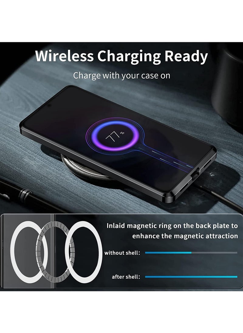 General - Case for Galaxy S20 FE/S20 FE 5G/S20 FE 2022, Compatible with Mag-safe Magnetic Adsorption Metal Bumper Back Frosted PC Cover for Galaxy S20 FE - Image 1