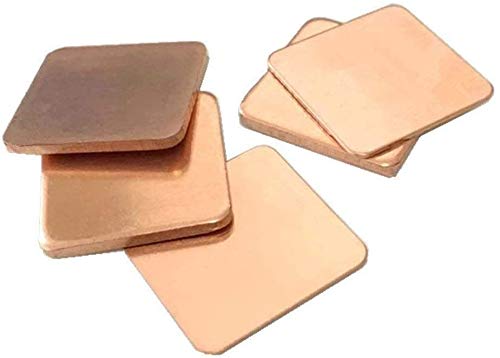 Easycargo 100pcs 12 Sizes 15mm Copper Pad Shim Thermal Kit - Low Profile Copper Plate Cooler for PC Laptop Chips - Image 3