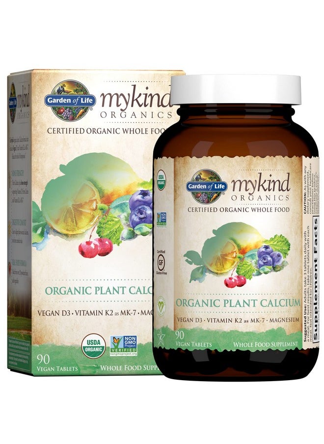 Garden of Life - Mykind Organics Plant Calcium Supplement Made From Whole Foods With Magnesium Vitamin D As D3 And Vitamin K As Mk7 Glutenfree 30 Day Count - Image 1