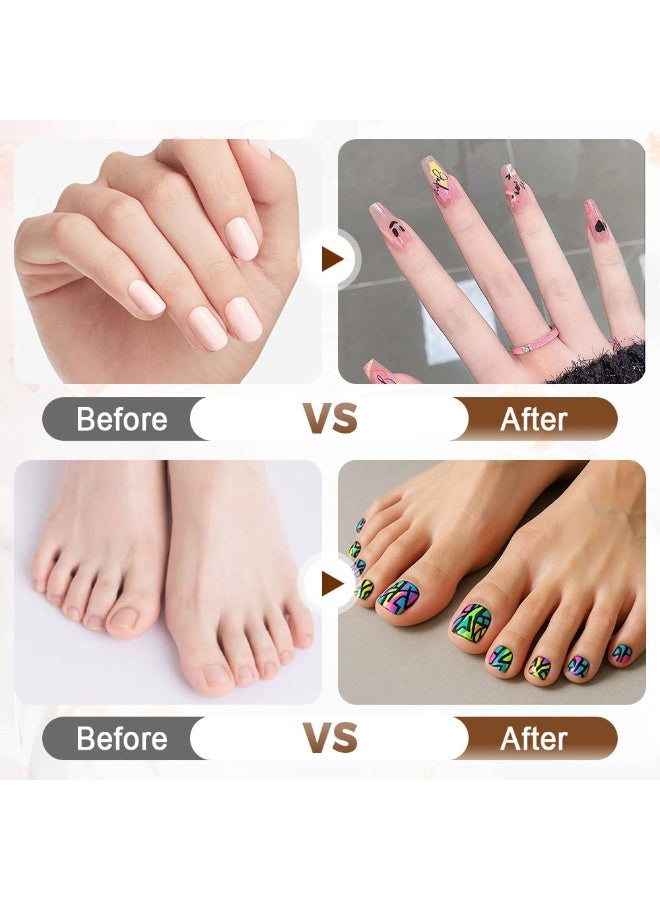 EELHOE 12 Colors Nail Art Pens Set, 2025 New Nail Art Markers for Gel Nails, DIY Nail Art Marker Drawing Painting Liner Pen, Nail Art Tools for Graffiti Dotting Drawing Painting Point Liner DIY (1 Set) - Image 3