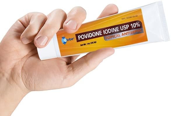 Globe 4 Pack Povidone Iodine 10 First Aid Ointment 1 Oz for Cuts Scrapes Burns Compare to Betadine - Image 4