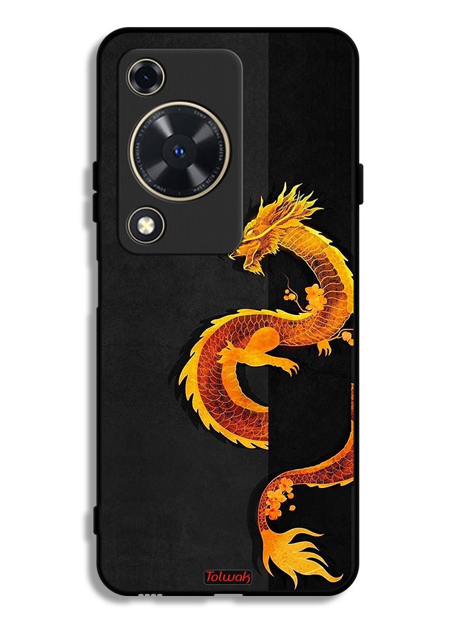 Tolwak Huawei Nova Y72S Protective Case Cover Dragon Art