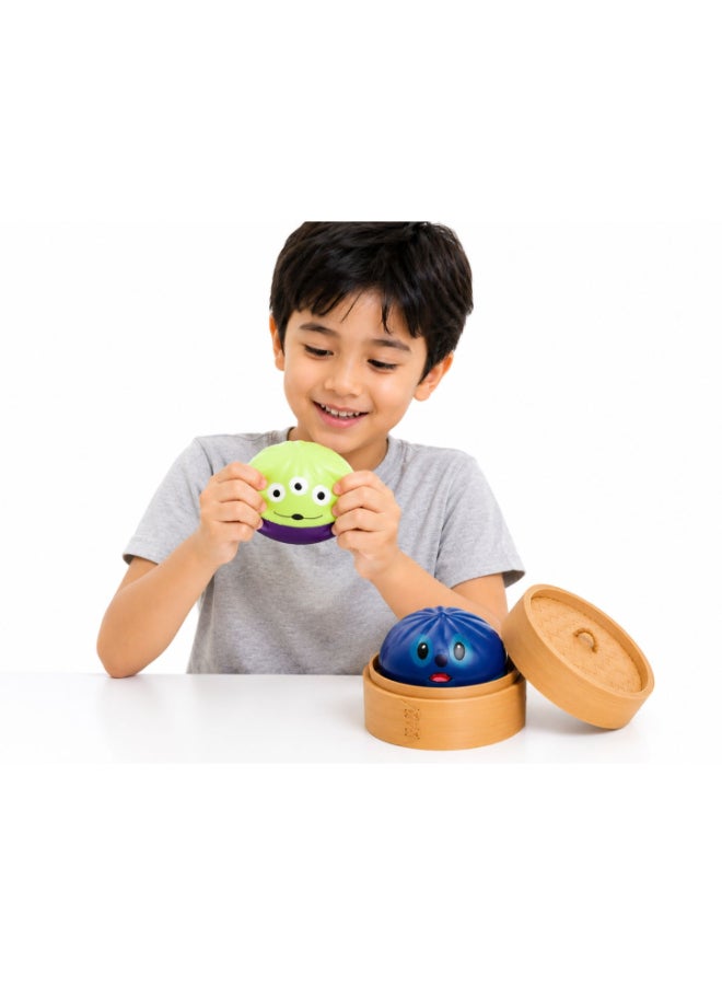 Toyland لعبة بون مضغوطة مفاجئة قطعة واحدة مع حاوية على طراز الخيزران | تصميم شخصيات كرتونية متنوعة عشوائية | لعبة حسية ناعمة بطيئة الارتفاع | لعبة قابلة للجمع لتخفيف التوتر للأطفال | 3+ سنوات - Image 2