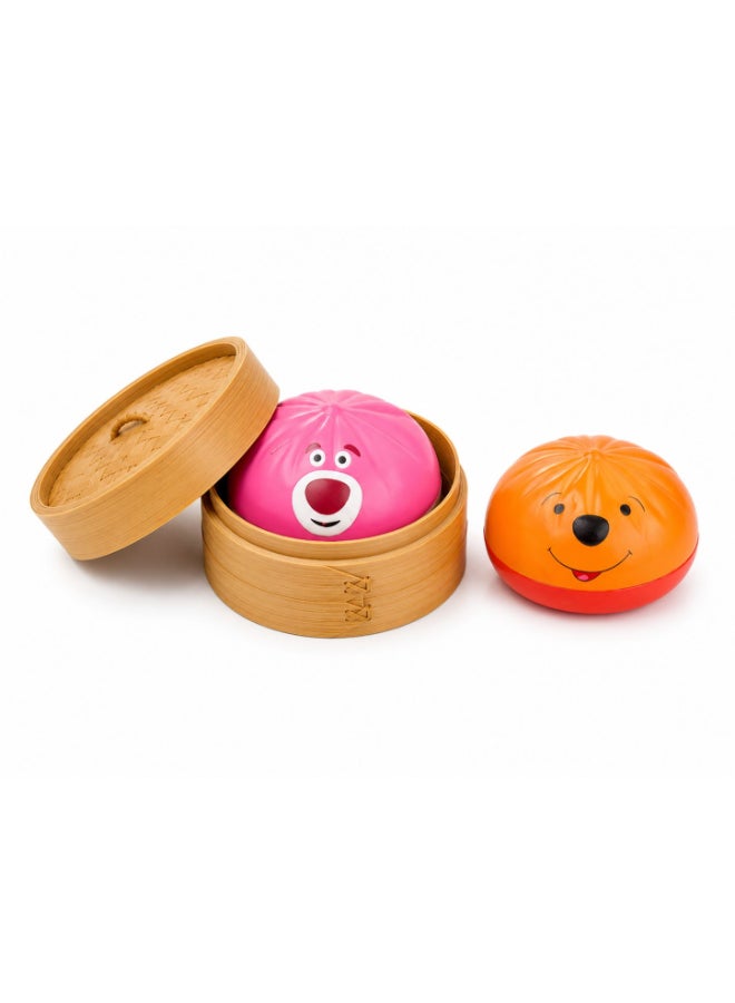 Toyland لعبة بون مضغوطة مفاجئة قطعة واحدة مع حاوية على طراز الخيزران | تصميم شخصيات كرتونية متنوعة عشوائية | لعبة حسية ناعمة بطيئة الارتفاع | لعبة قابلة للجمع لتخفيف التوتر للأطفال | 3+ سنوات - Image 4