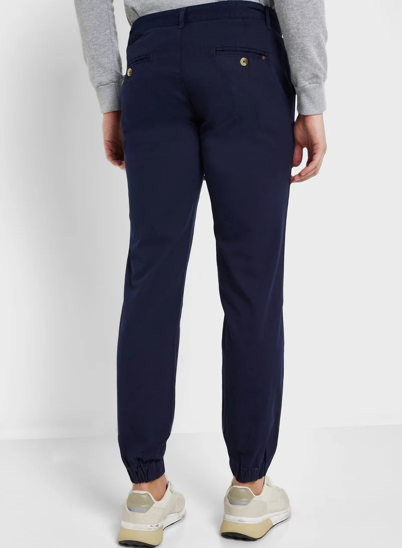 Thomas Scott Men Mid-Rise Slim Fit trouser